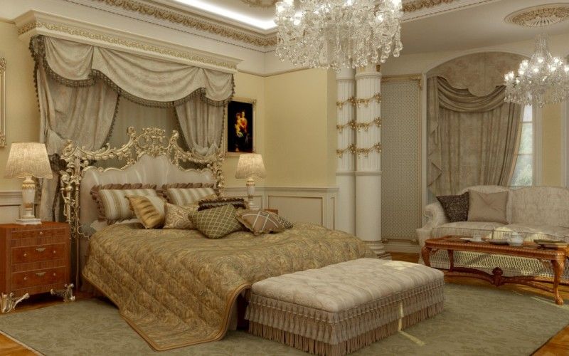 Спальня в стиле барокко: идеи и фото интерьеров