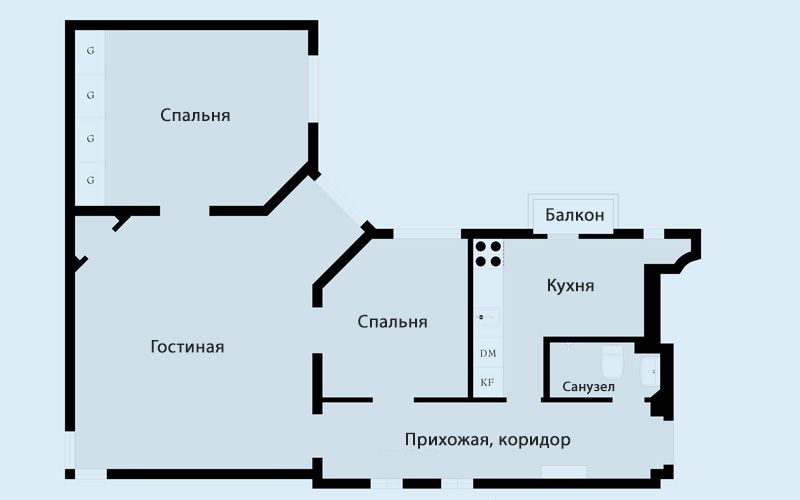 Светлая трехкомнатная квартира 75 метров в Швеции: фото-обзор